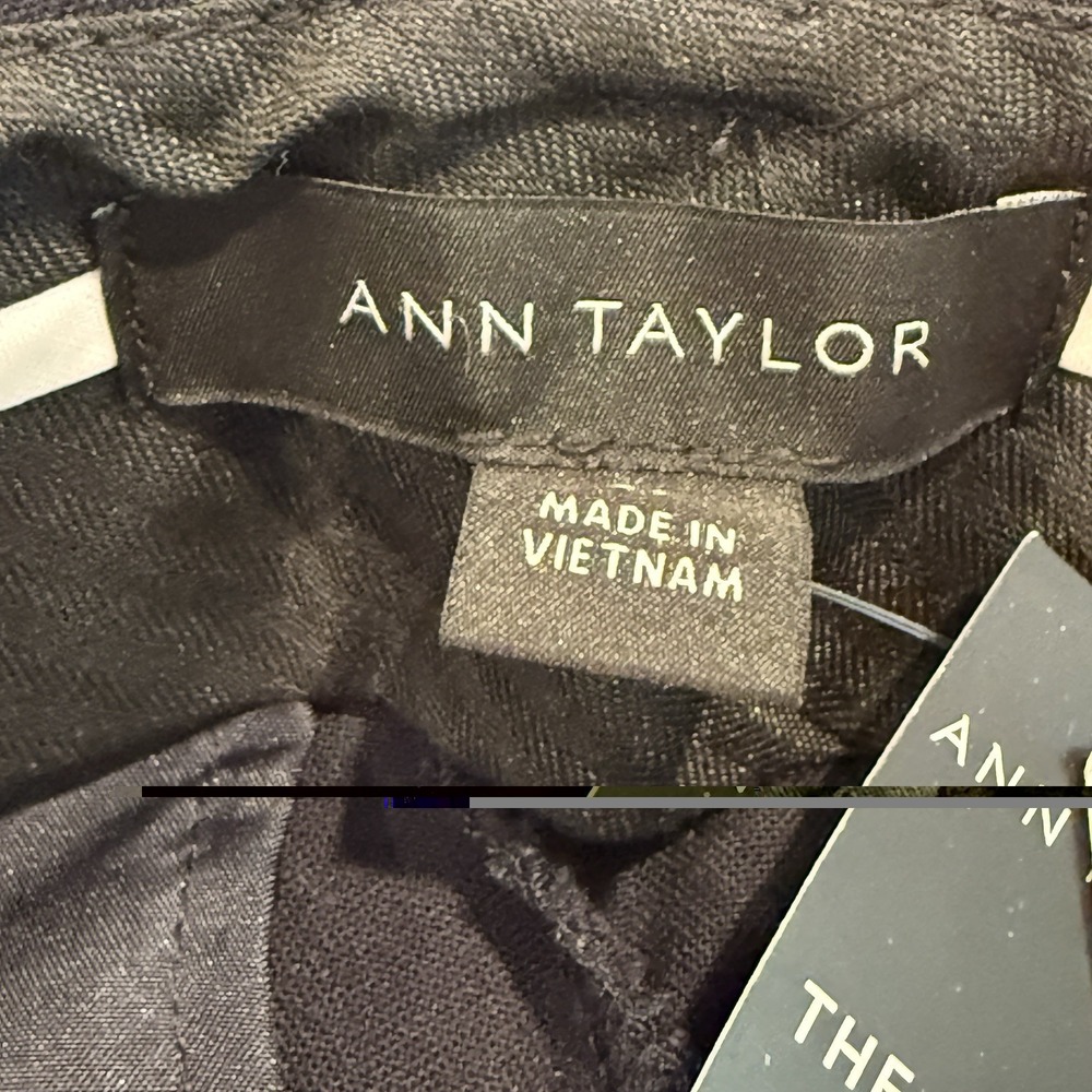 Ann Taylor NWT Sophia Straight Leg Dress Pants Navy Sz 2 Tall - Picture 2 of 10